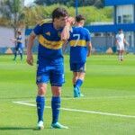 Festejo Rodrigo Bacidalupe reserva de Boca vs Estudiantes RC