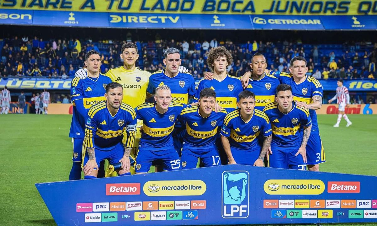 La formación inicial de Boca vs. Unión por el Clausura.