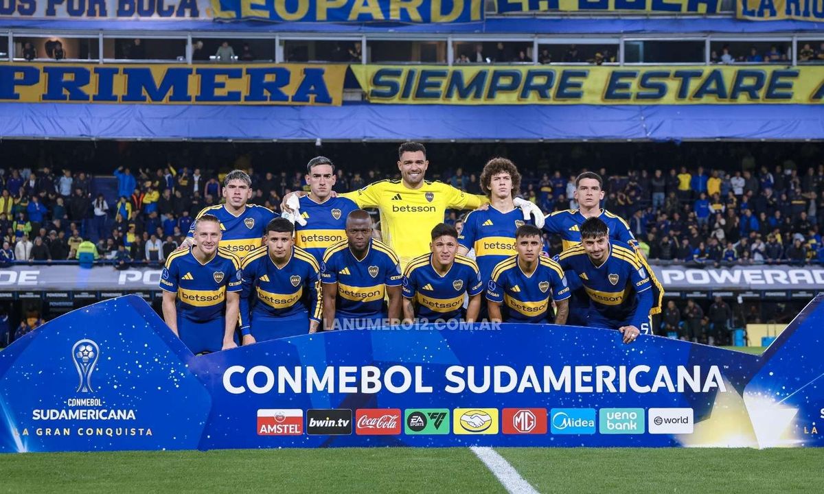 La formación inicial de Boca vs Vasco da Gama por la ida de la semifinal de la Copa Sudamericana 2026