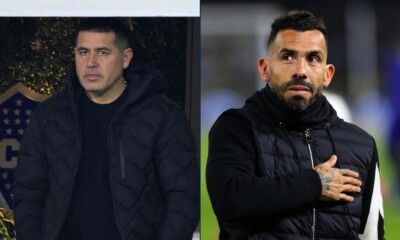 Juan Román Riquelme y Carlos Tevez Boca