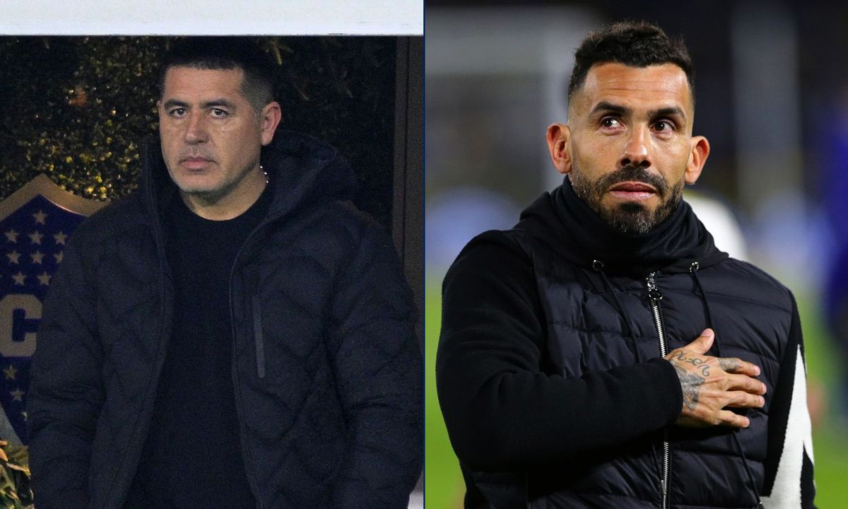 Juan Román Riquelme y Carlos Tevez Boca