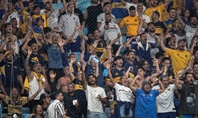 Los hinchas de Boca en la semifinal