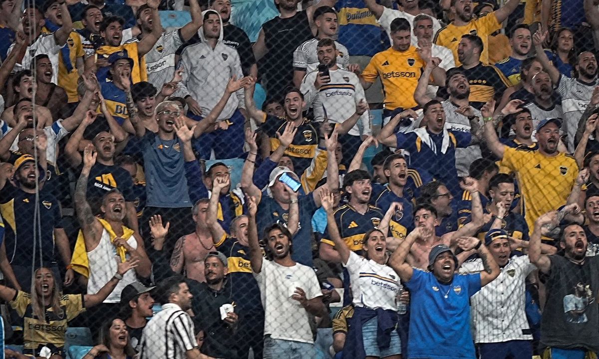 Los hinchas de Boca en la semifinal