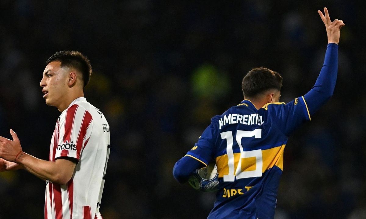 Miguel Merentiel convirtió el empate de Boca ante Instituto