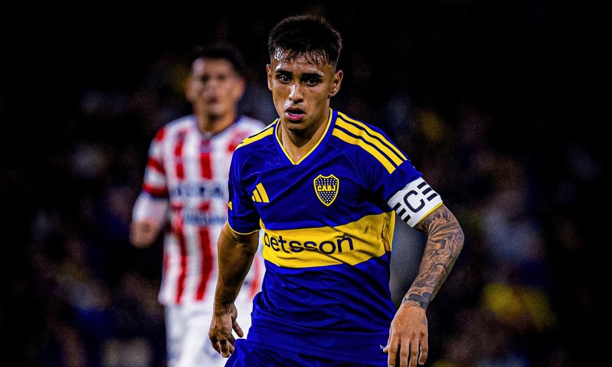 Milton Delgado portó la cinta de capitán en la primera de Boca frente a Unión